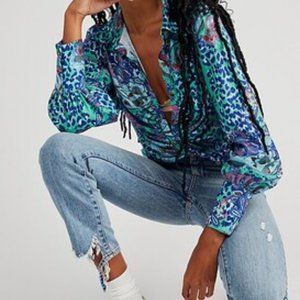 Free People Bianca Printed Blouse